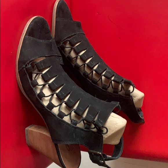 Gladiator style WALKING CRADLE Leather sandals - Picture 3 of 5